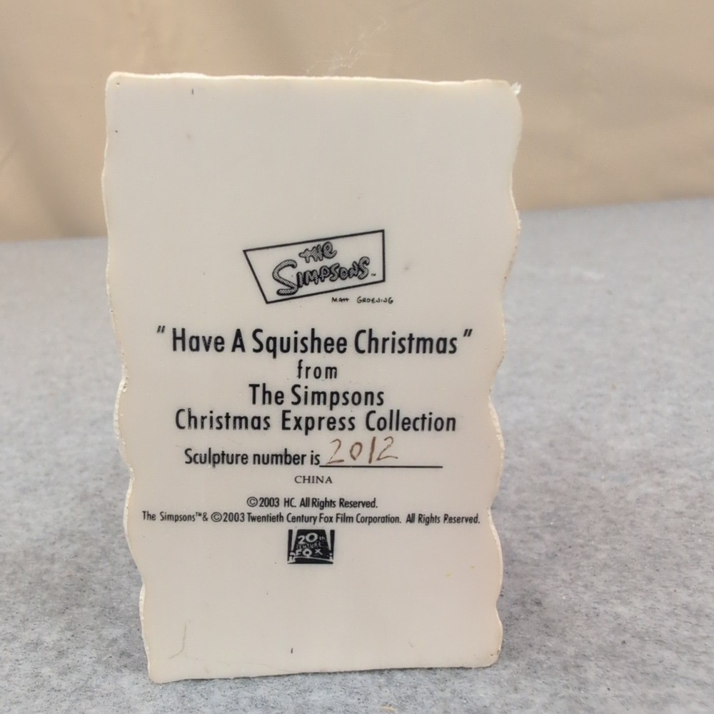 The Simpsons Have A Squishee Christmas Express Train Sculpture Apu Ralph - Picture 5 of 5